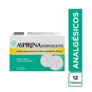 ASPIRINA EFERVESCENTE TABLETAS 500 MG