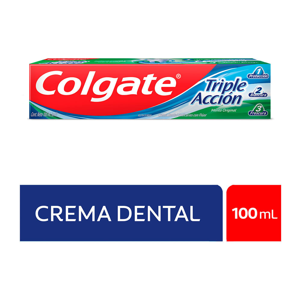 CREMA DENTAL COLGATE TRIPLE ACCION CAJA 100 ML