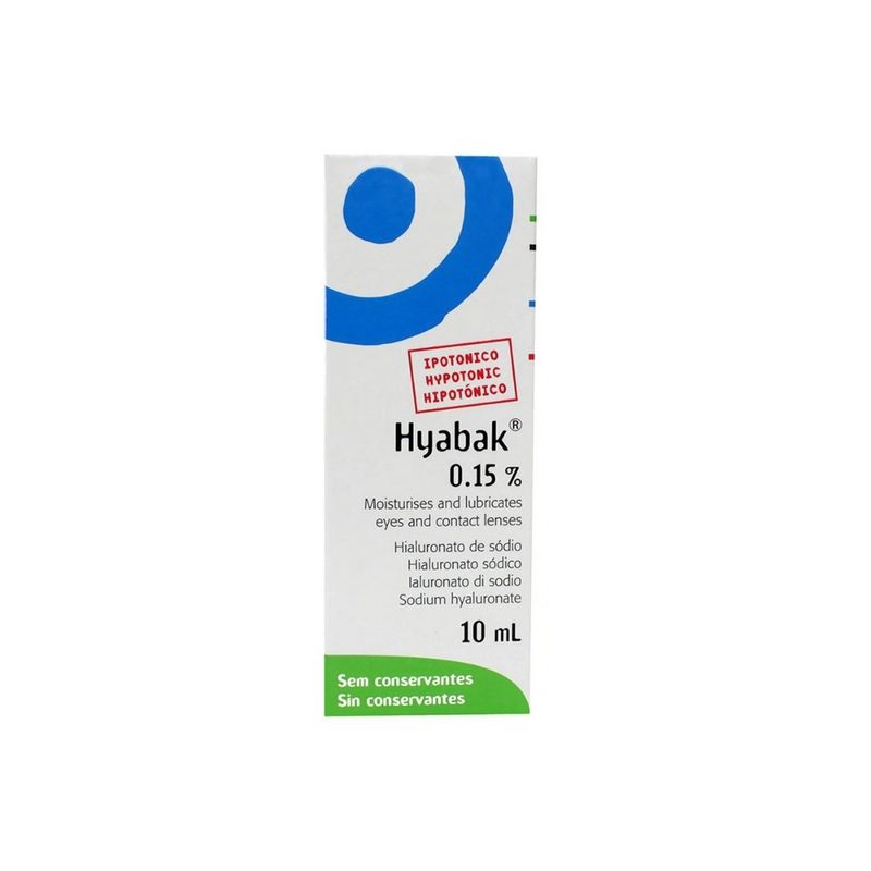 Hyabak Gotas 0,15% x 10ml - EASYFARMA