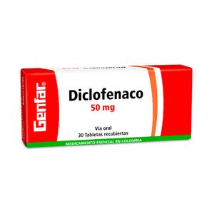 DICLOFENACO GENFAR TABLETAS 50 MG
