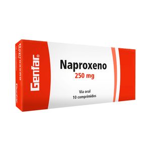 NAPROXENO GENFAR TABLETAS 250 MG