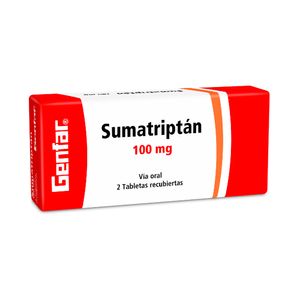 SUMATRIPTAN GENFAR TABLETAS 100 MG