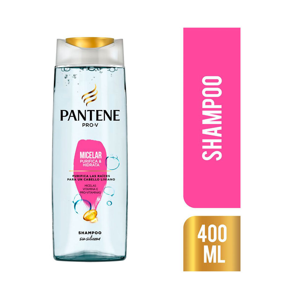 SHAMPOO PANTENE MICELLAR FRASCO 400 ML