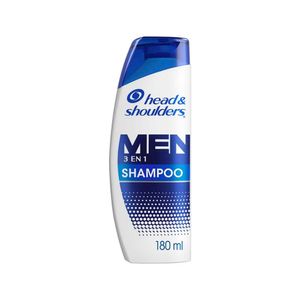 SHAMPOO HEAD & SHOULDERS MEN 3 EN1 FRASCO 180 ML
