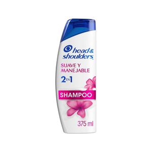 SHAMPOO 2EN1 HEAD & SHOULDERS SUAVE Y MANEJABLE FRASCO 375 ML