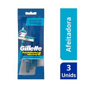 MAQUINA DE AFEITAR GILLETTE PRESTOBARBA ULTRAGRIP X 3 UNDS