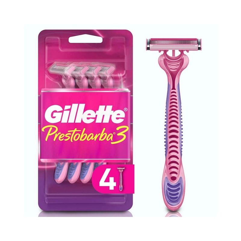 GILLETTE Máquina afeitar femenina Gillette Prestobarba3 2 unidades