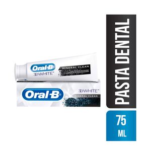 CREMA DENTAL ORAL B 3D WHITE MINERAL CLEAN CAJA 75 ML