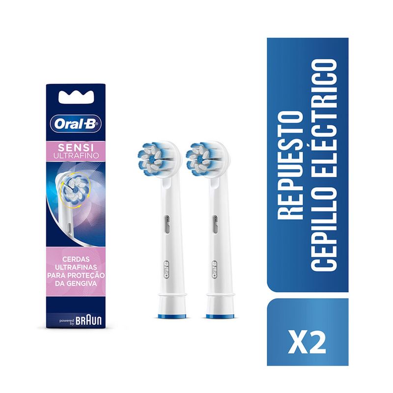 REPUESTO SENSI CEPILLO ELECTRICO ORAL B ESTUCHE X 2 UNDS - Farmacia Pa -  Medicamentos y cuidado personal