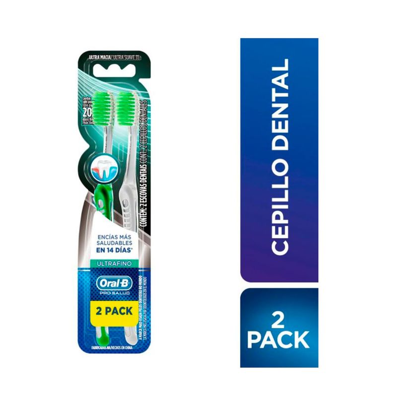 CEPILLO ORAL B ULTRAFINO 2X1 Farmacia Pasteur Medicamentos y