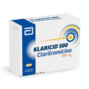 KLARICID TABLETAS RECUBIERTAS 500 MG