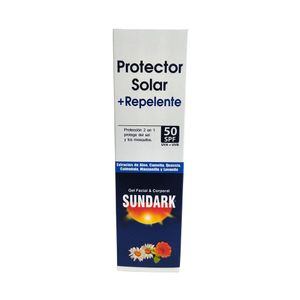 PROTECTOR SOLAR +REPELENTE SUNDARK SPF 50 TUBO 120 G