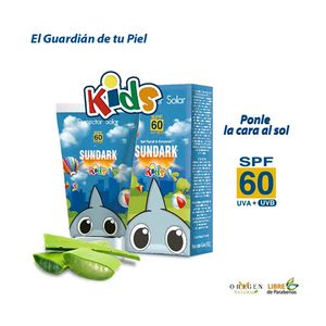 PROTECTOR SOLAR SUNDARK KIDS ARAWAK SPF 60 TUBO 120 G