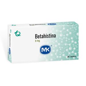 BETAHISTINA MK TABLETAS 8 MG