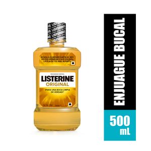 ENJUAGUE BUCAL LISTERINE ORIGINAL FRASCO 500 ML