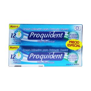 CREMA ADHESIVA PROQUIDENT PROTESIS MENTA X 2 P.ESPECIAL
