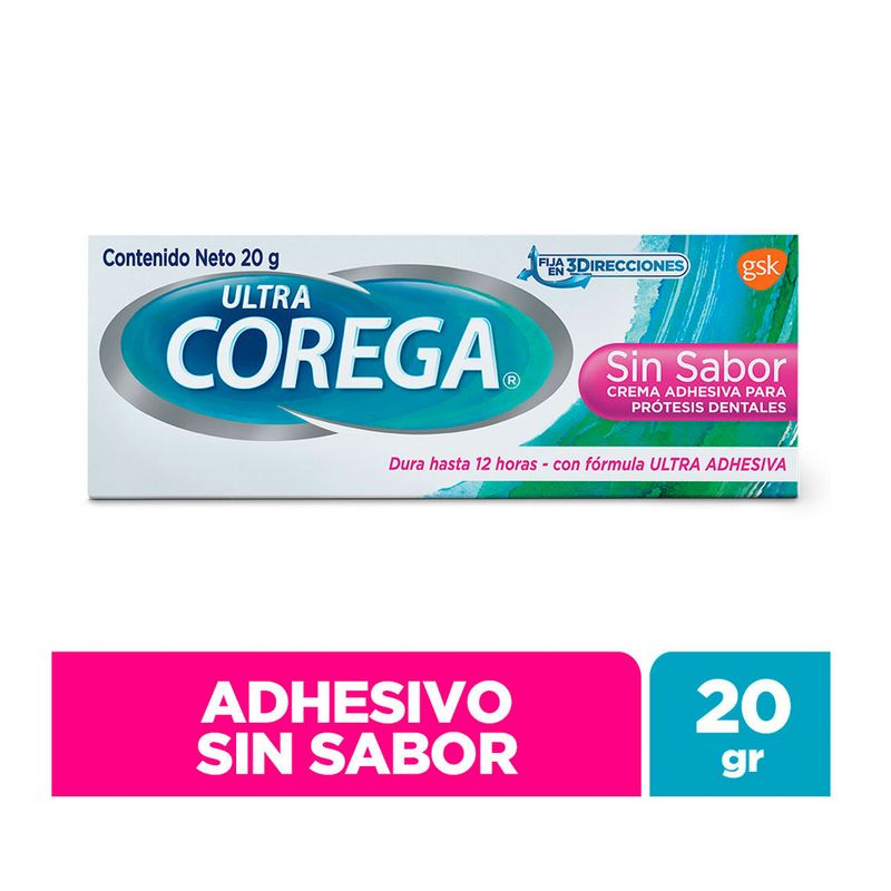 Corega  Ultra Corega Crema sin sabor - Adhesivos Corega