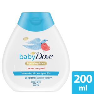 CREMA LIQUIDA DOVE BABY HUMECTA ENRIQUE FRASCO 200 ML