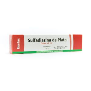 SULFADIAZINA PLATA GENFAR CREMA 1 % CAJA 15 G