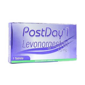 POSTDAY (RG) TABLETA 1.5 MG CAJA X 1 UND
