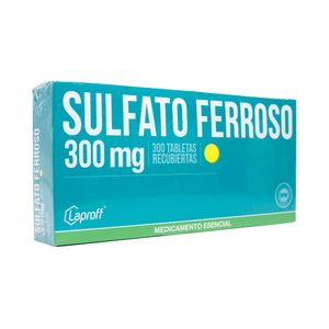 SULFATO FERROSO LAPROFF TABLETA 300 MG