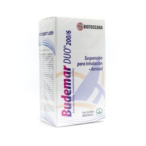 BUDEMAR DUO (RG) INHALADOR 200/6 MCG CAJA 120 DOSIS