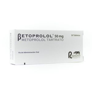 BETOPROLOL TABLETAS 50 MG
