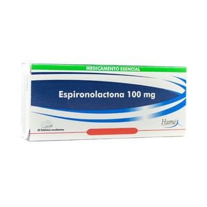 ESPIRONOLACTONA HUMAX TABLETAS 100 MG