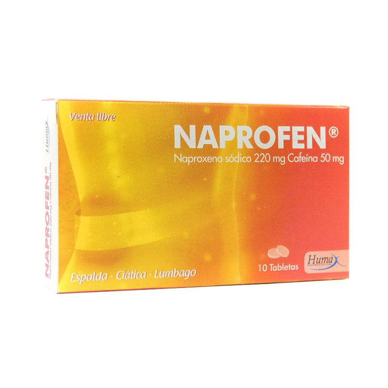 NAPROFEN TABLETAS 220MG/50MG - Farmacia Pasteur - Medicamentos y cuidado  personal