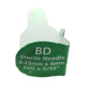 AGUJA INSULINA PEN NEEDL VERDE 32 G 4 MM