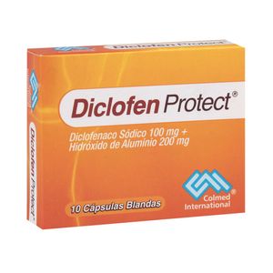 DICLOFEN PROTECT CAPSULAS 100MG/200MG CAJA X 10 UNDS