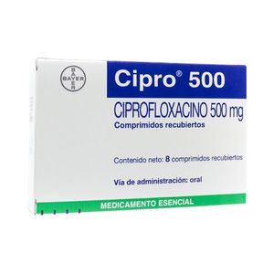 CIPRO COMPRIMIDOS 500 MG