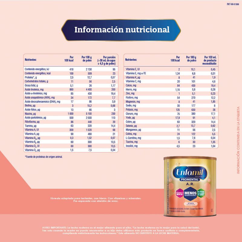 Comprar Enfamil 1 Ar 800 G a precio de oferta