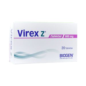 VIREX Z TABLETAS 800 MG