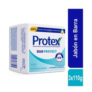 JABON PROTEX DUO PROTECT BARRA 3X110G