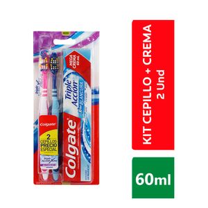 CREMA DENTAL + CEPILLO  COLGATE EXTRA BLANCURA X 2 UNDS