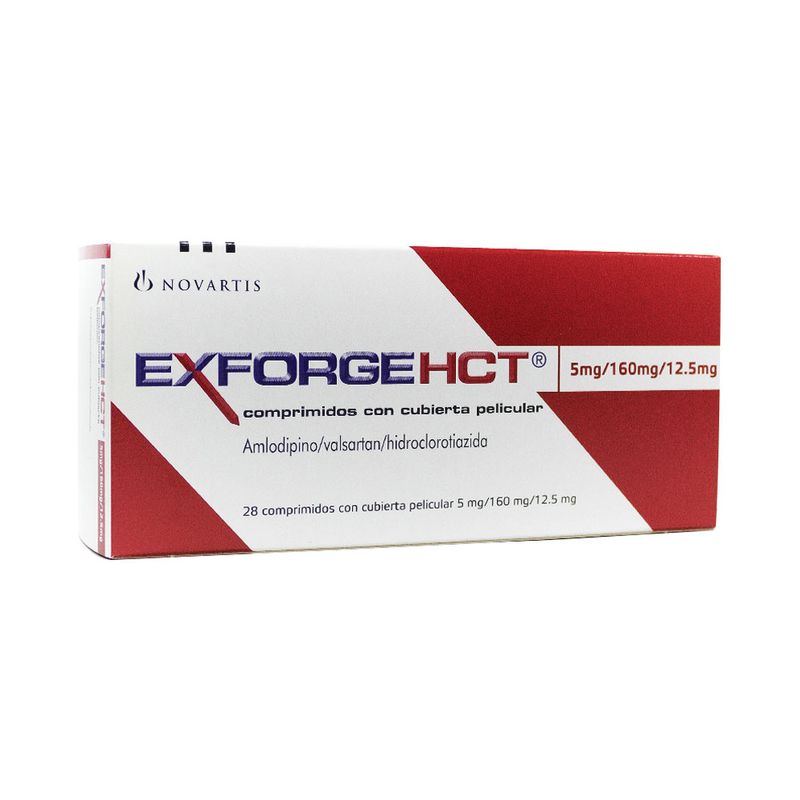 EXFORGE HCT (RG) COMPRIMIDOS 5/160/12.5 MG - Farmacia Pasteur ...