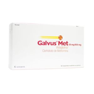 GALVUS MET (RG) COMPRIMIDOS 50/850 MG