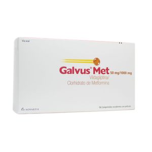 GALVUS MET (RG) COMPRIMIDOS 50/1000 MG