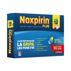 NOXPIRIN PLUS CAPSULAS CAJA X 12 UNDS