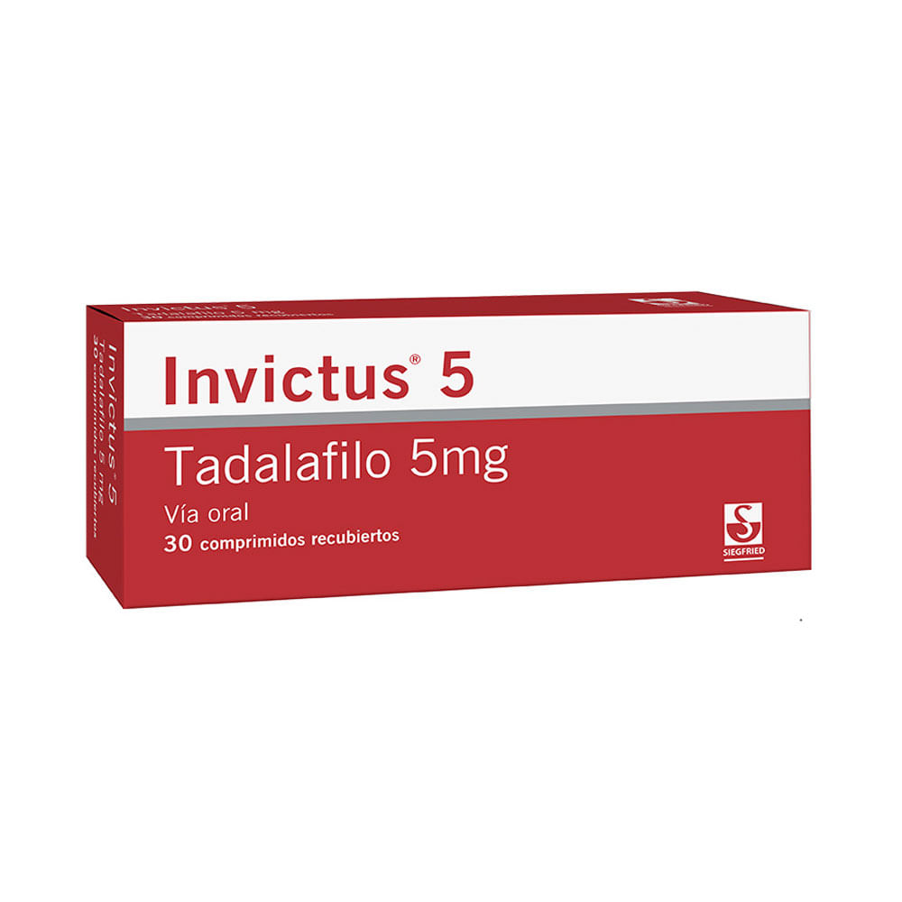INVICTUS TABLETAS 5 MG - Farmacia Pasteur - Farmacias Pasteur