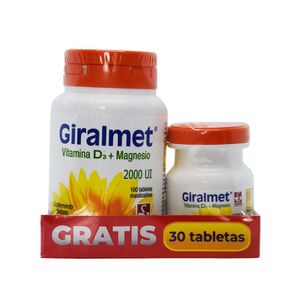 GIRALMET GTS 30 UNDS TABLETAS 2000 UI FRASCO X 100 UNDS