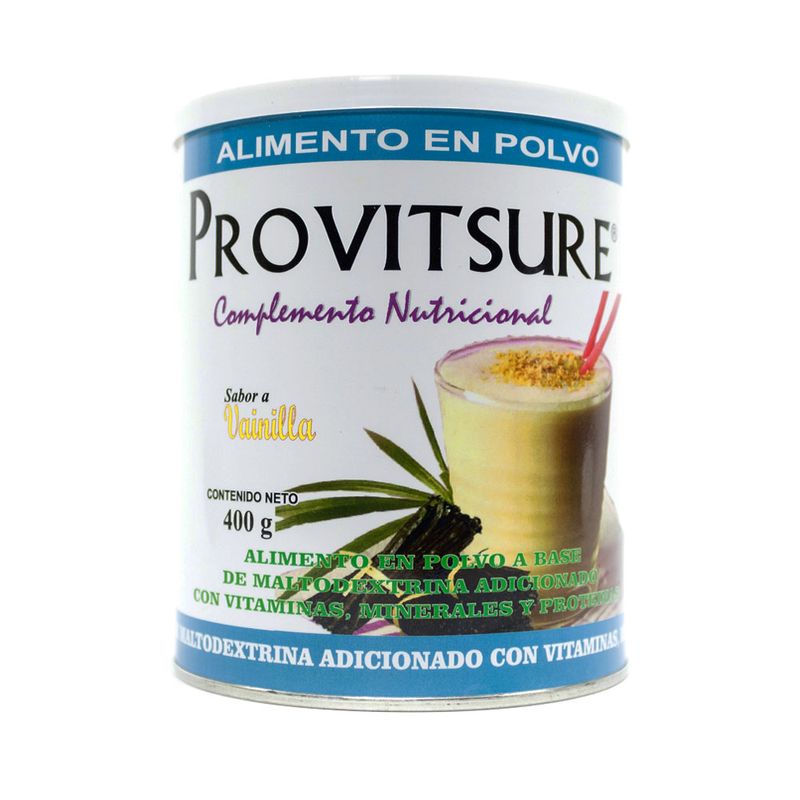 PROVITSURE POLVO VAINILLA LATA 400 G - Farmacia Pasteur - Medicamentos y  cuidado personal