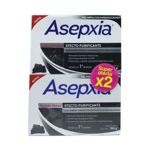 JABON PE. ASEPXIA CARBON DETOX CAJA 2 X 100G
