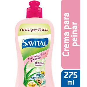 CREMA DE PEINAR SAVITAL MULTIVITAMINAS/SABILA FRASCO 275 ML