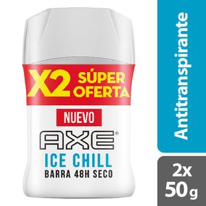 DESODORANTE AXE ICE CHILL BARRA P.E BARRA 2 X 50 G