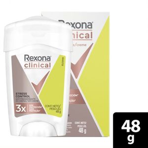 DESODORANTE REXONA CLINICAL WOMAN STRES BARRA 48 G
