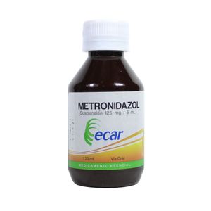 METRONIDAZOL ECAR SUSPENSION 125 MG FRASCO 120 ML