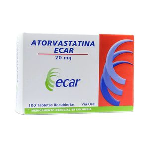 ATORVASTATINA ECAR TABLETAS 20 MG