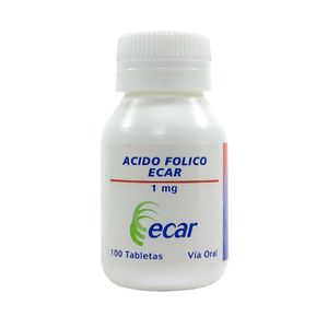 ACIDO FOLICO ECAR TABLETAS 1 MG